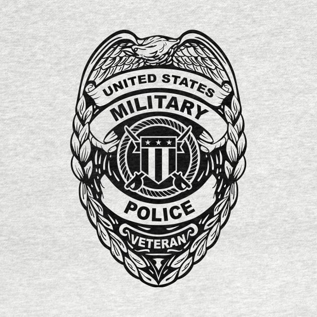 U.S. Military Police Veteran Black Badge by hobrath